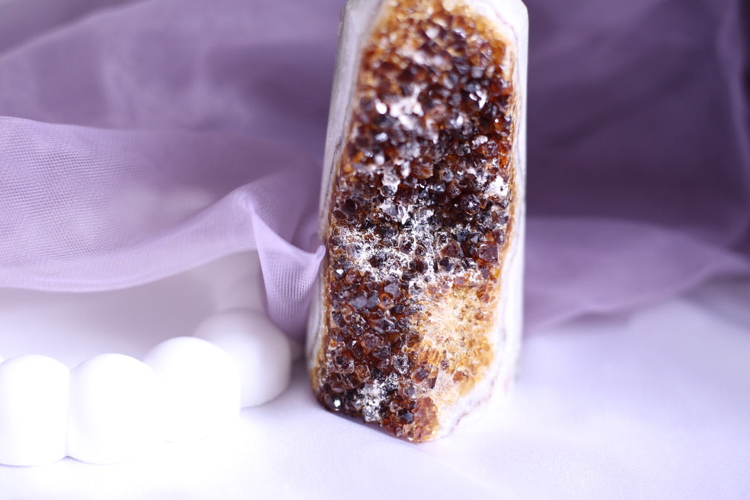 Lucky Brazilian Thousand Layer Citrine Pillars