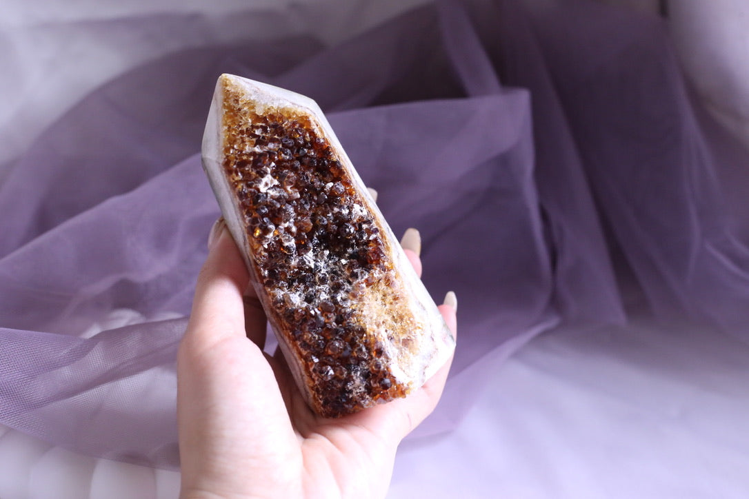 Lucky Brazilian Thousand Layer Citrine Pillars