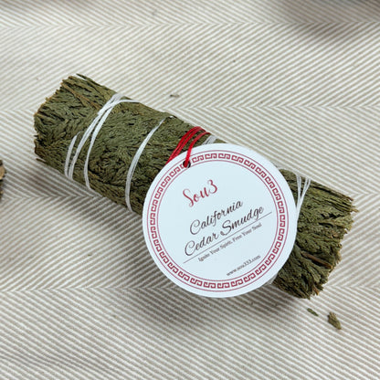 美國加州雪松杖 CALIFORNIA CEDAR SMUDGE ｜淨化負能量、豐盛。