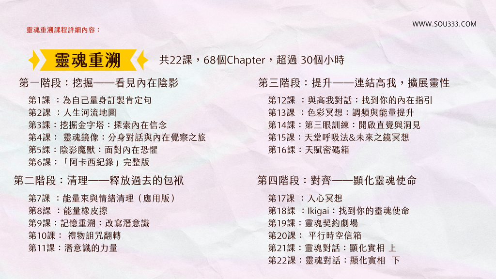 Sou3 靈魂重溯
